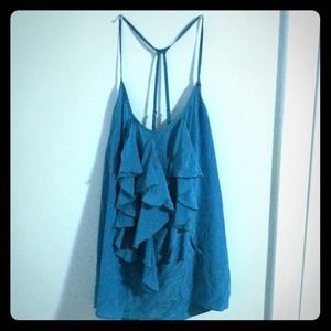 GUESS ruffled tank top