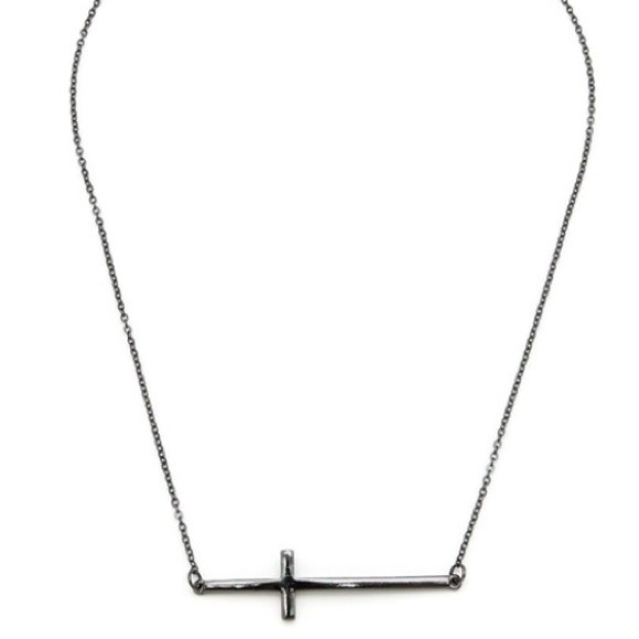 💝Silver cross necklace💝