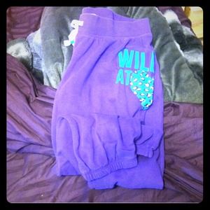✋SOLD✋Purple Cropped Sweatpants