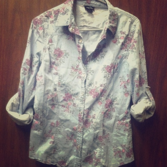 Jean button up