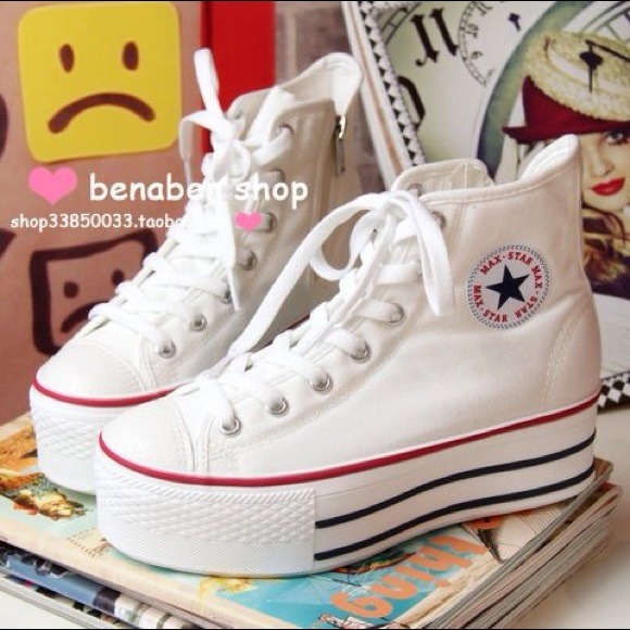 Max Star Shoes - Converse platform shoes