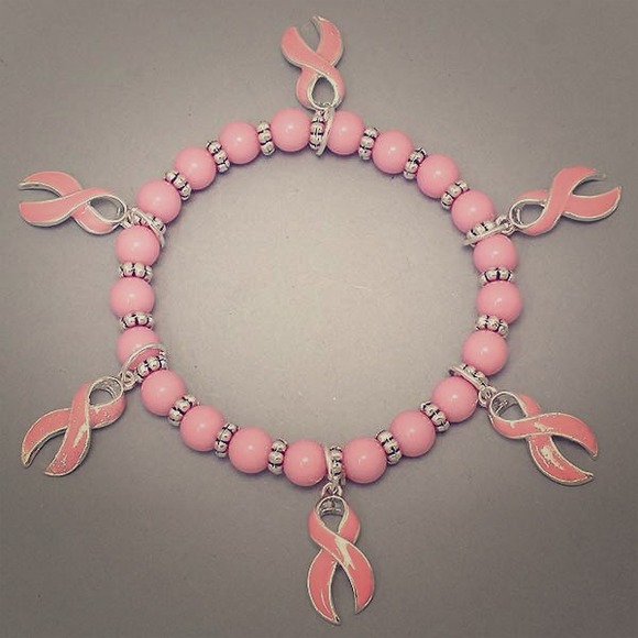 Breast Cancer Awareness Charm Bracelet