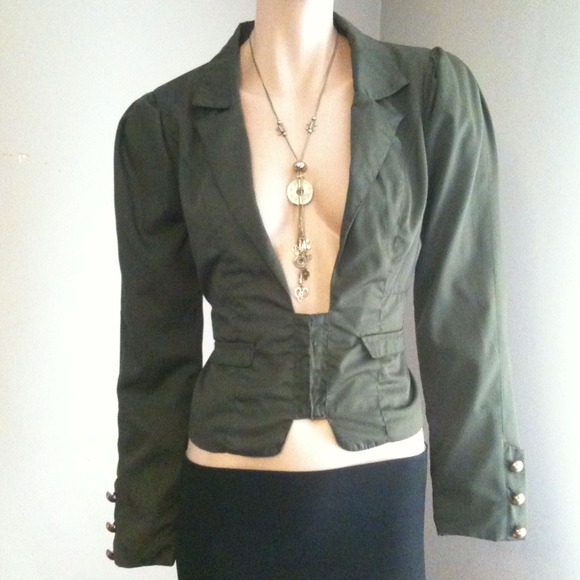 Jackets & Blazers - Olive Green Jacket -
