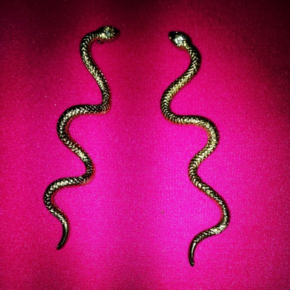 snake hanging earrings