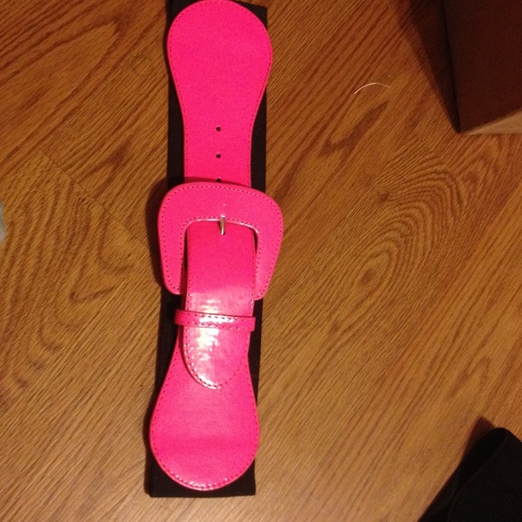 Neon pink and black belt