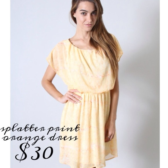 REDUCED!!!!    Orange Dress