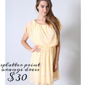REDUCED!!!!    Orange Dress