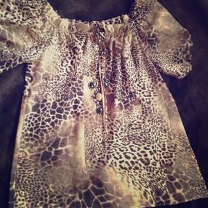 VS Animal Print Blouse
