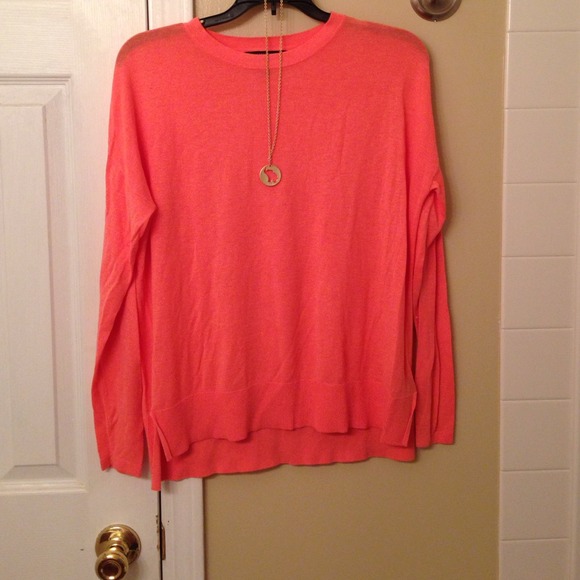 Bright coral sweater