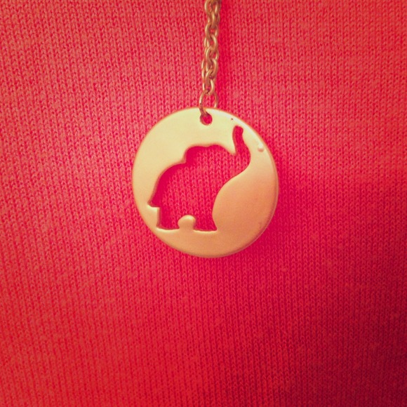 Elephant medallion necklace