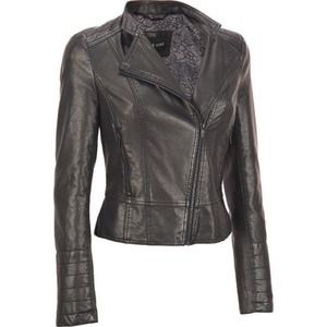 Black Rivet Black Leather Jacket