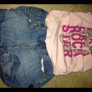 🚫🚫SOLD🚫🚫. Bundled Girls Jean Shorts 👧