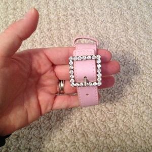 🚫gifted🚫Vintage leather rhinestone cuff