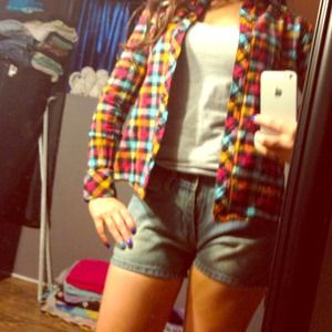 Colorful flannel/plaid shirt