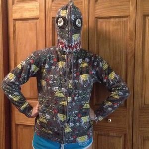 Volcom zip-all-the-way-up monster hoodie