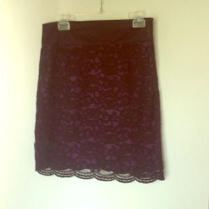Dressy lace skirt