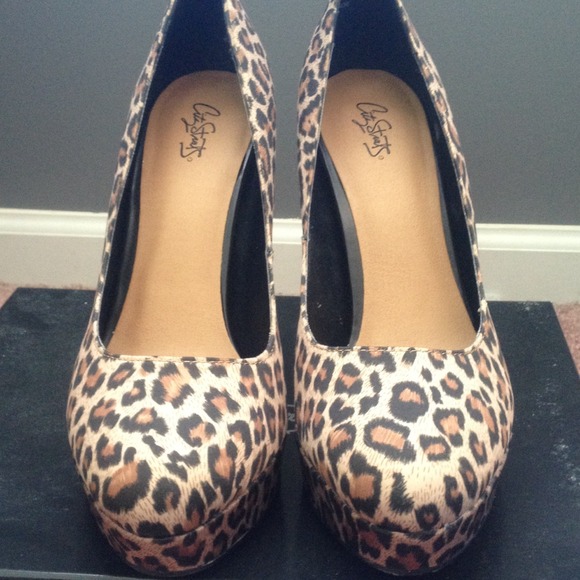 Leopard shoes. Never been worn.