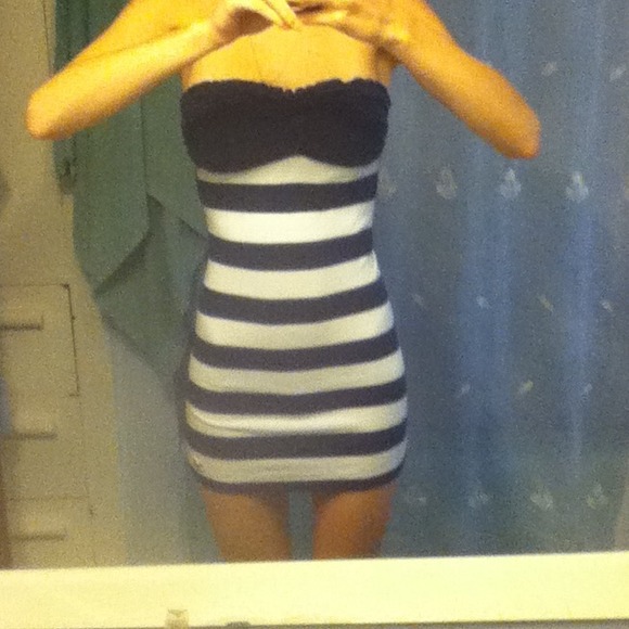 Sexy mini stripped dress!