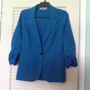 Blue Blazer w Lacey Details