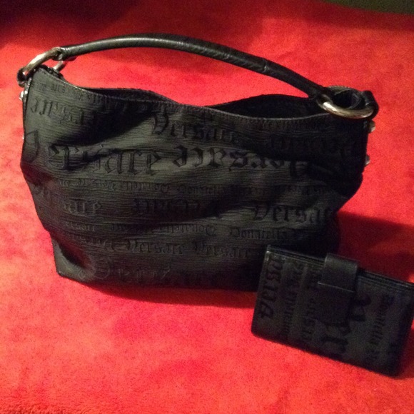 Authentic Versace handbag with wallet
