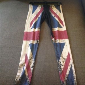 British flag leggings