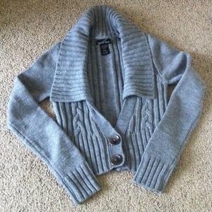cropped cardigan sweater. Free with $25 purchase.
