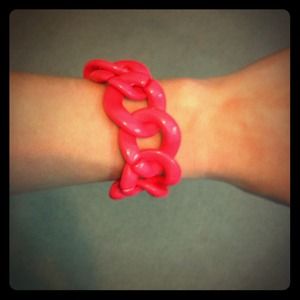 Buy 2, get 1 free-Pink bauble bar link bracelet
