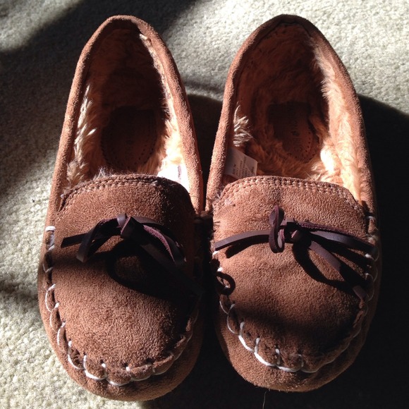 Brown moccasins