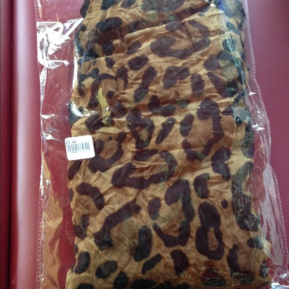 Leopard print INFINITY scarf
