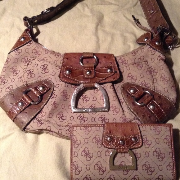 Guess handbag with wallet