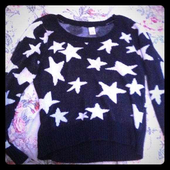 Black and White Star Sweater