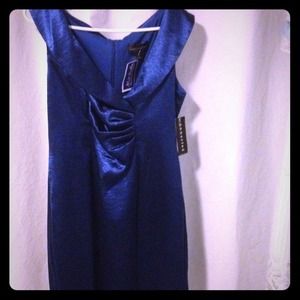 NWT- Royal blue, shiny dress!