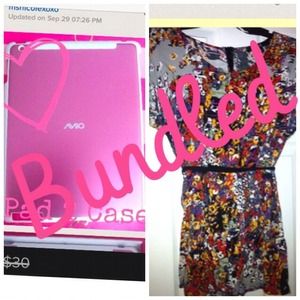 F21 dress and iPad case