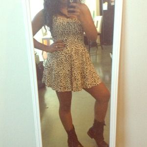 Wild side printed dress!