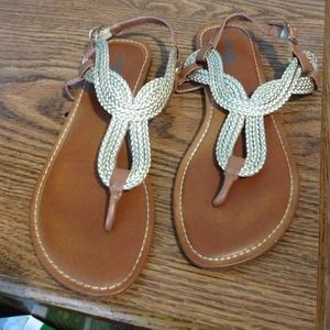 Gold Sandals Still in Good Condtion