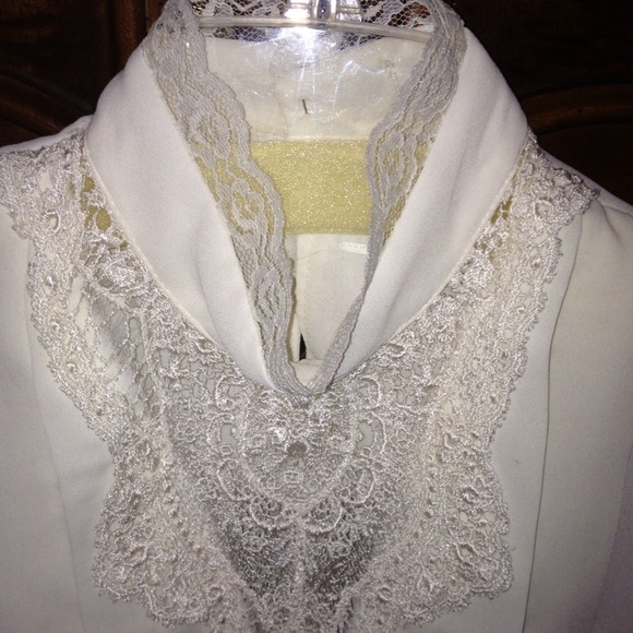 Vintage high neck blouse