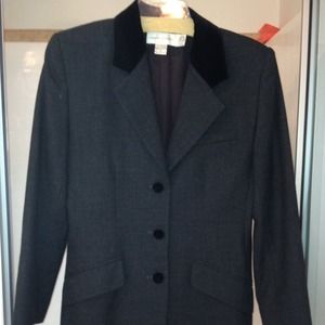 REDUCED PRICE - Charcoal & black blazer