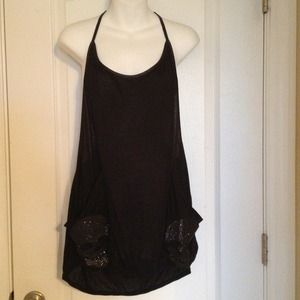 Hot Topic Skull and Leather Tank