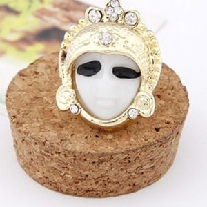 Mask Portrait Ring