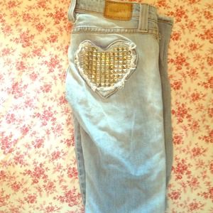 Frankie B Studded Skinny Jeans