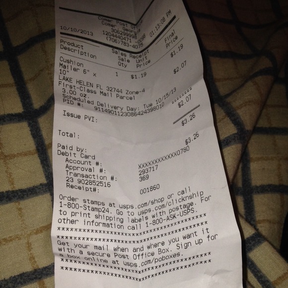 Proof of shipping :) 📦📪