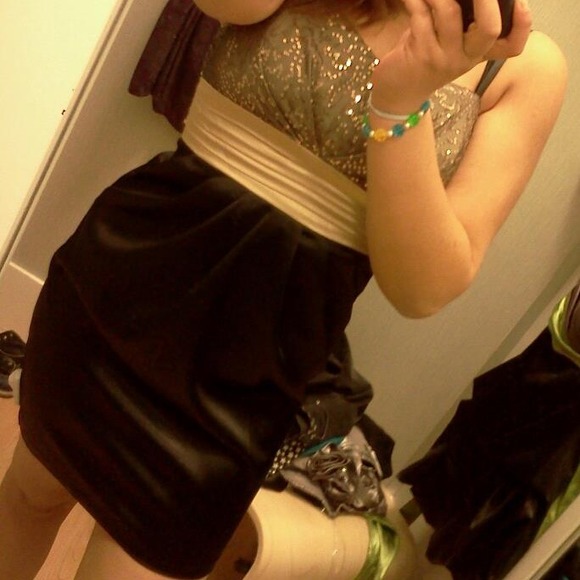 Gorgeous black and gold dress