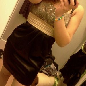 Gorgeous black and gold dress