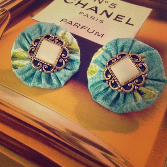 Big Fabric Earrings