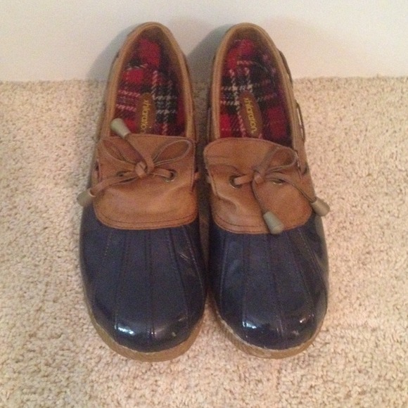 Navy Blue Duck Shoes