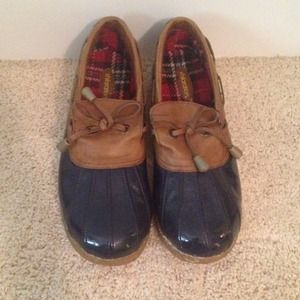 Navy Blue Duck Shoes