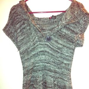 Black gray & white sweater