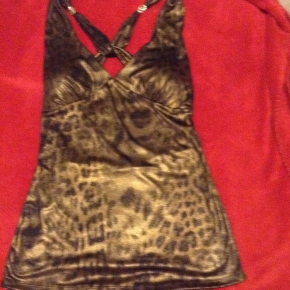 Tropic safari print Gold