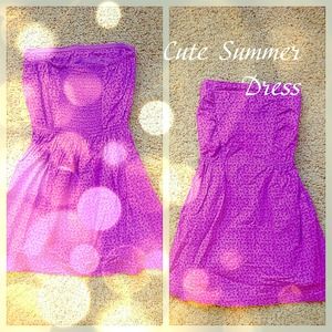 SOLD IN BUNDLE!!!Strapless Summer Dress