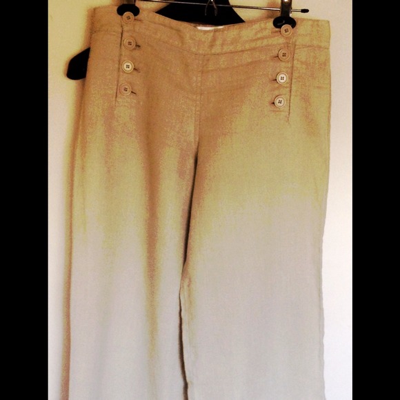 Tan Linen Trousers